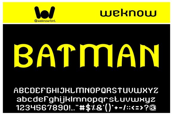 Batman: A Bold and Stylish Display Font for Modern Design
