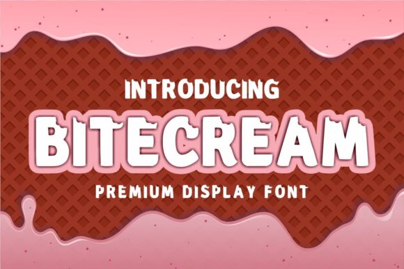 Bitecream: A Bold Display Font for Vibrant Beverage Branding