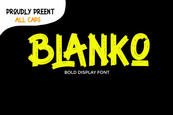 Blanko: A Dramatic Display Font for Creative Impact