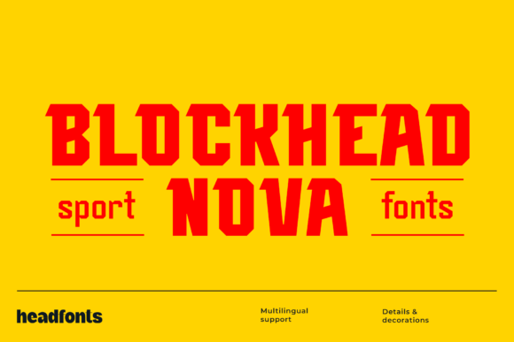 Blockhead Nova: A Retro Font for Modern Creations