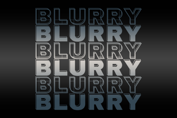 Blurry Font: A Modern Design Essential