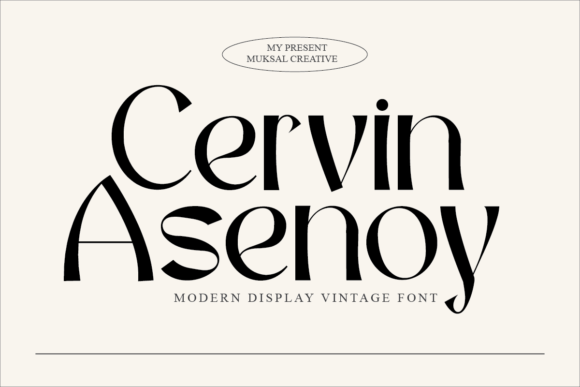 Cervin Asenoy: A Font That Elevates Design with Elegance and Style