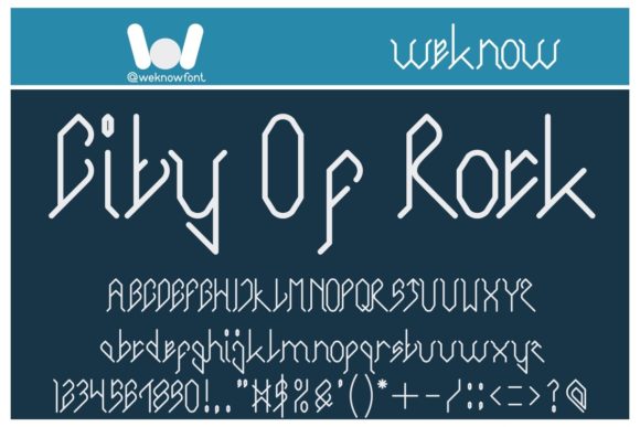 City of Rock: A Bold Display Font for Modern Design