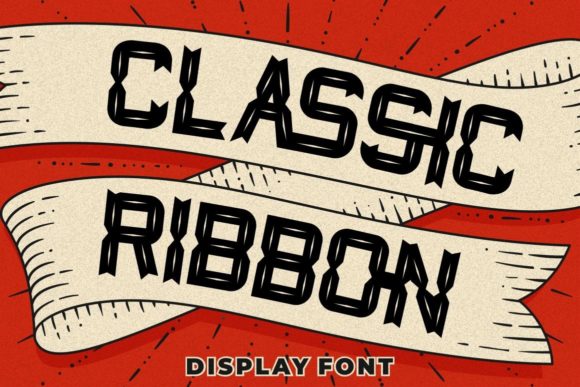 Classic Ribbon: A Display Typeface for Impactful Visual Communication