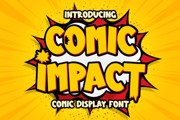 Comic Impact: A Bold, Retro Font for Eye-Catching Designs