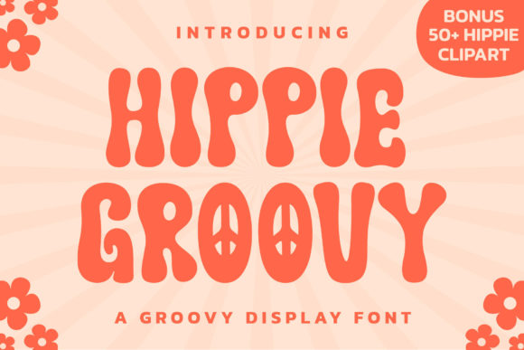 Hippie Groovy: A Charming Boho-Style Display Font