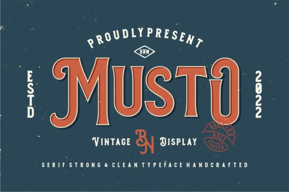 Musto: A Bold Vintage Font for Creative Impact