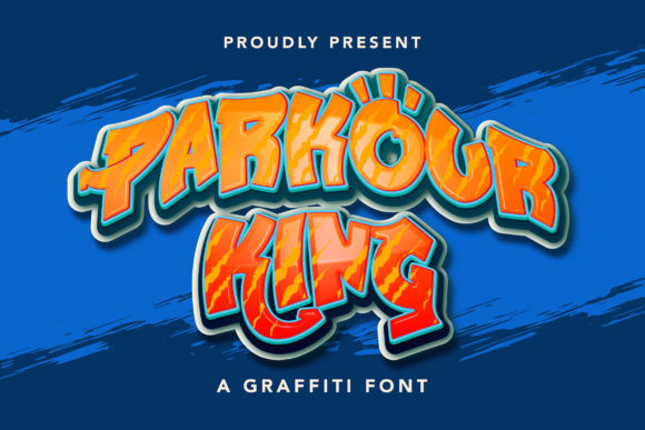Parkour King: A Bold Display Font for Dynamic Design Projects
