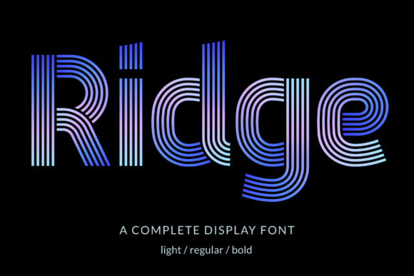 Ridge 5: A Modern Multi-Line Font with Geometric Flair