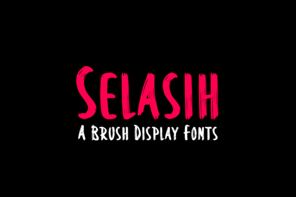 Selasih: A Modern Display Font with a Brush-Style Edge
