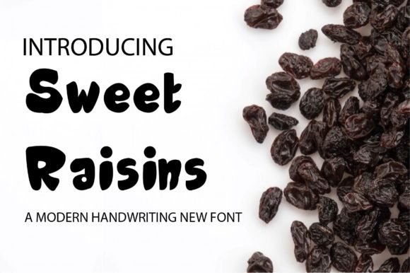 Sweet Raisins: A Versatile Display Font for Creative and Strategic Branding