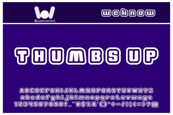 Thumbs Up: A Techno Display Font for Modern Design