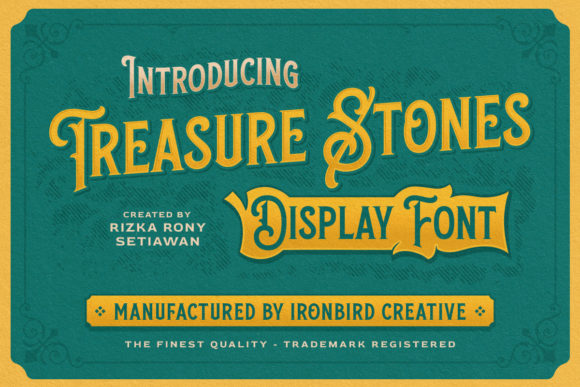 Treasure Stones: A Bold Font with a Victorian Edge